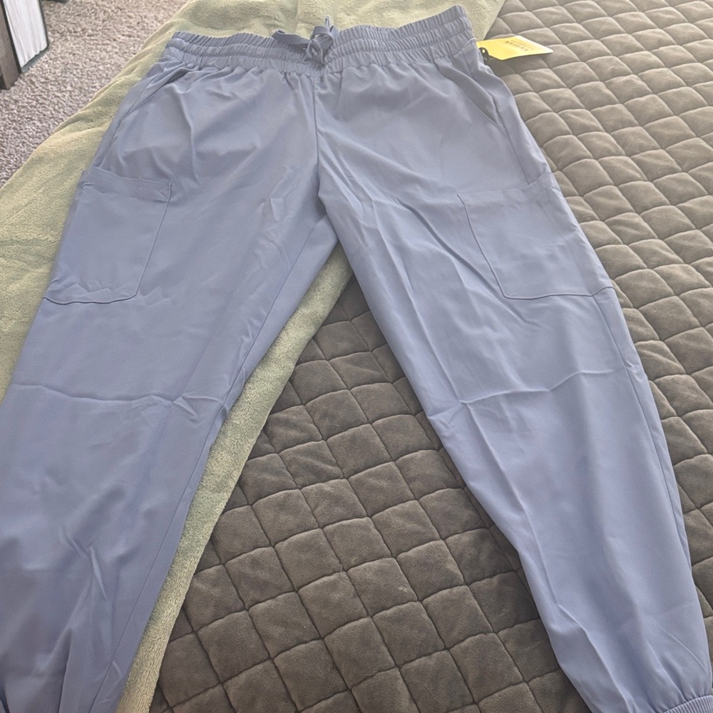 Wink Light Blue Men's Elastic Waist Jogger Pants